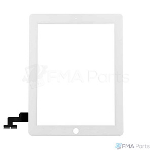 [AM] Glass Touch Screen Digitizer - White (With Adhesive) for iPad 2